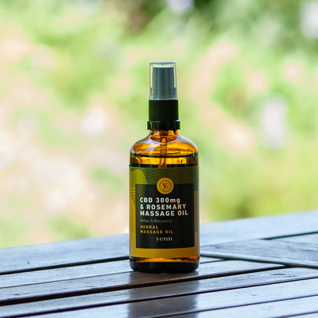 Yenn Health's CBD Rosemary Massage Oil